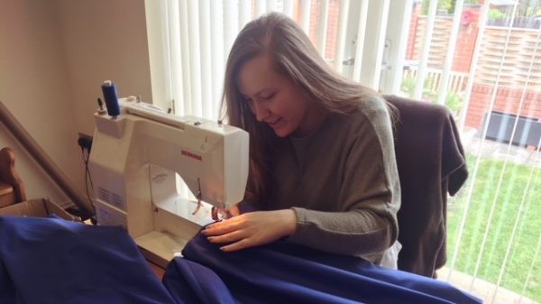 Lyric Costume Deputy Hannah turns her talents to sewing scrubs